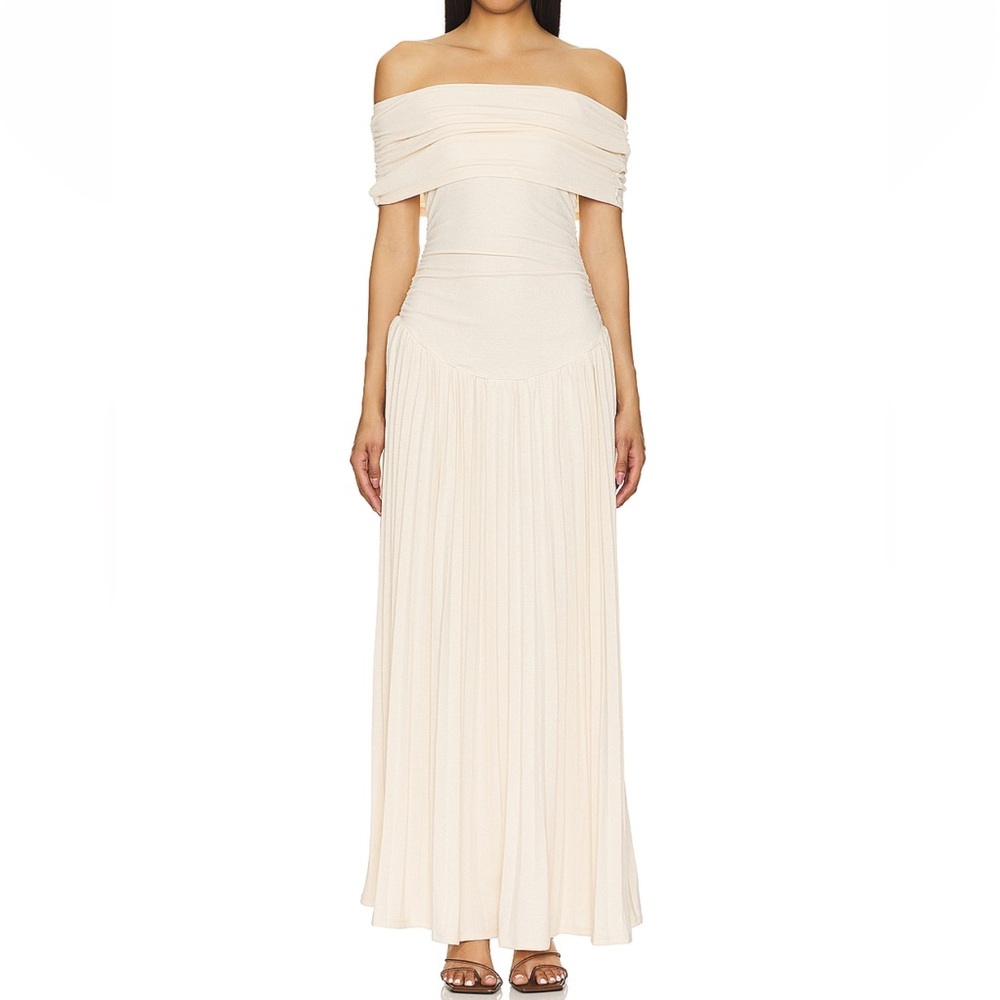 Elegant Cream Maxi Dress